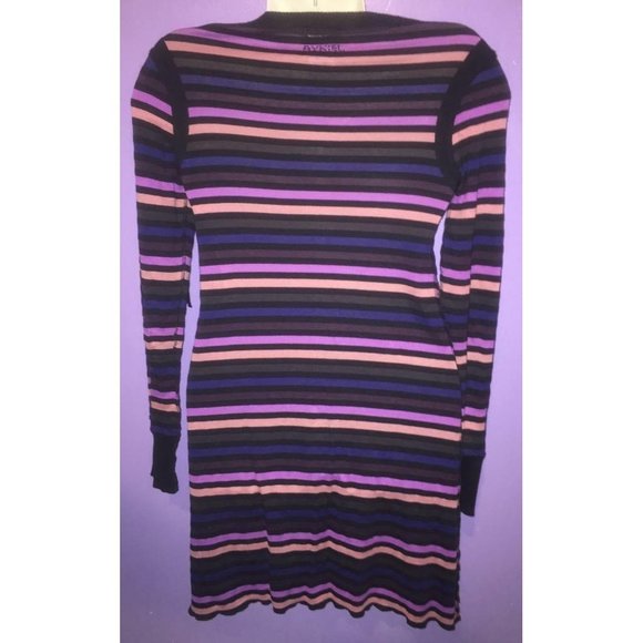 Sonia Rykiel Karma Body & Soul VTG 2000s Long Sleeve Striped Shift Dress Size XS - Picture 5 of 8